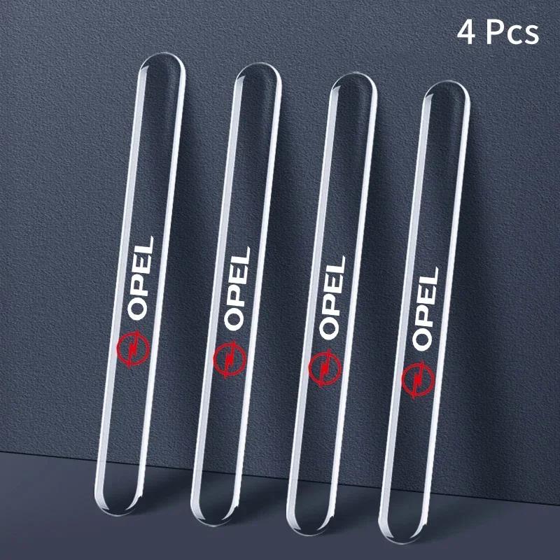 4PCS Car Door Edge Transparent Anti Scratch Protection Strips For Opel Astra Insignia Corsa Zafira Meriva Mokka Vivaro Vectra Dd0
