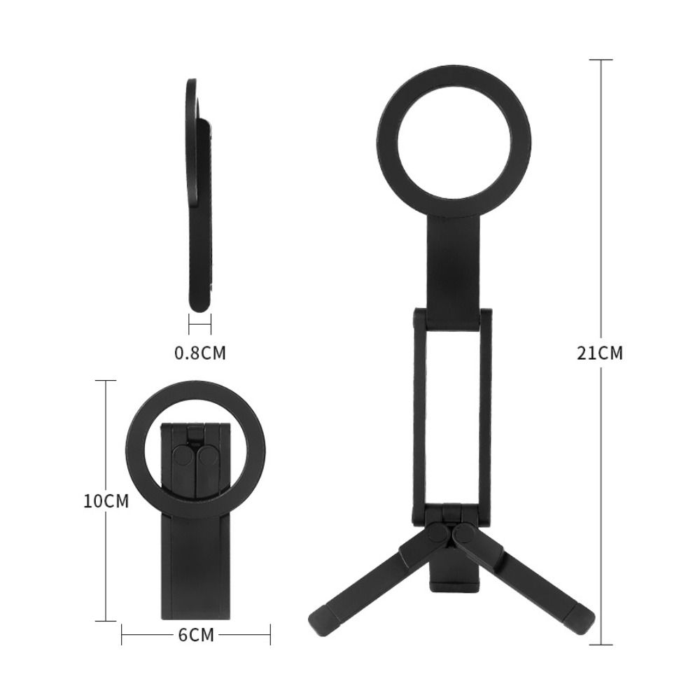 Magnetic Phone Tripod Stand Foldable Portable Smartphone Phone Holder Mini Handheld Selfie Stick Pocket Cell Phone Stand Outdoor