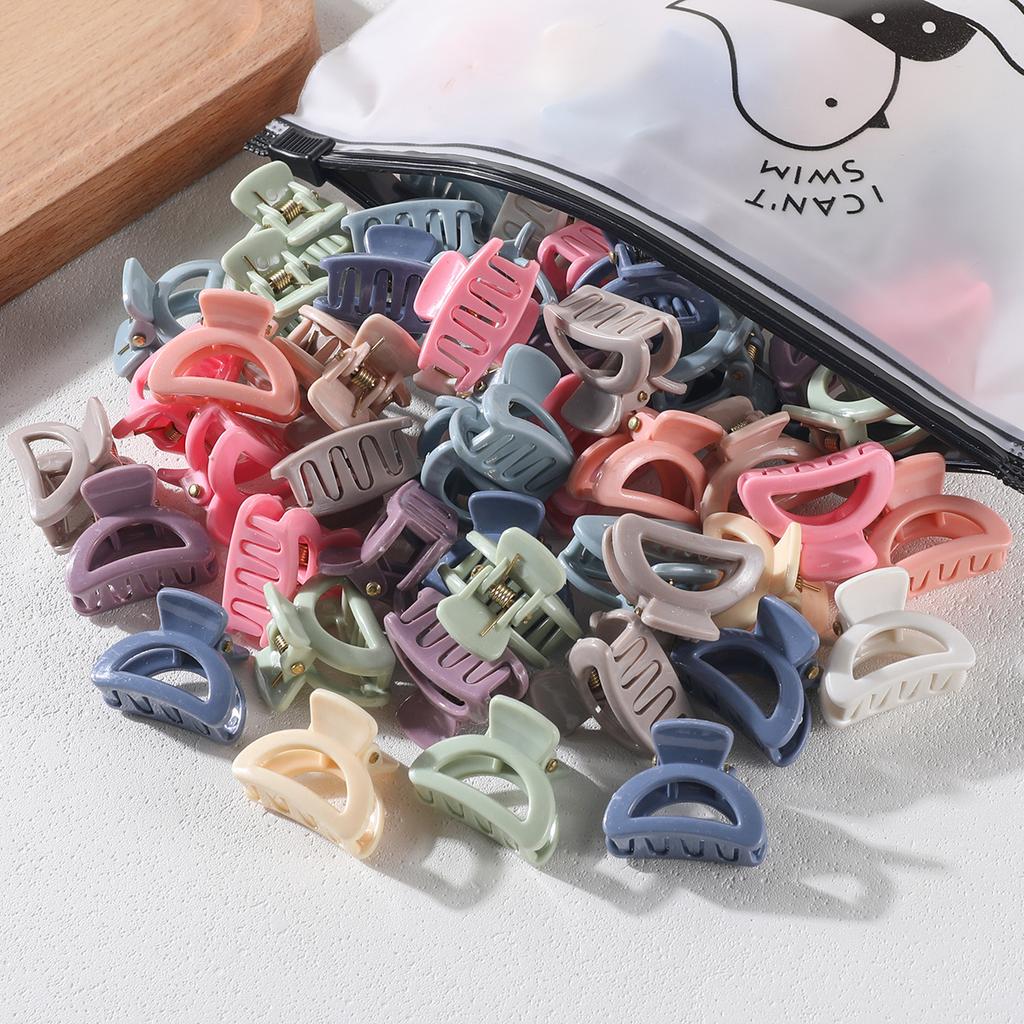20Pcs Small Hollow Hair Claw Clip for Women Girls Mini Crab Clips 1 Inch Sweet Horsetail Hairpins Girs Hair Accessories