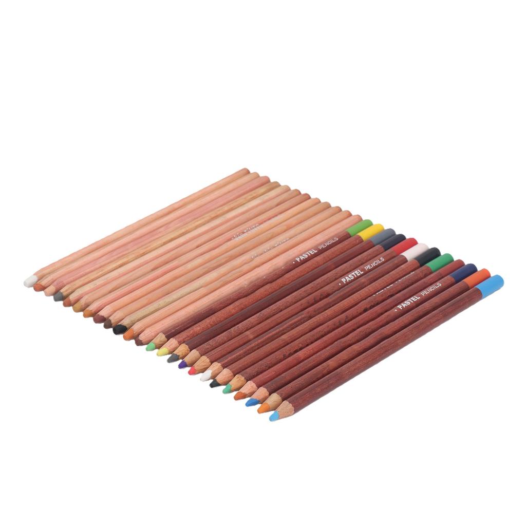 Soft Pastel Pencils 24 Colors Vibrant Drawing Pencil Set Professional Grade Pastels Art Supplies for Sketching Coloring