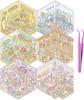 Set of 6 3D House Scene Stickers DIY Miniature House Craft Kit for Kids and Perfect for Killing Time (with tweezers) - Adults, (Style 3)