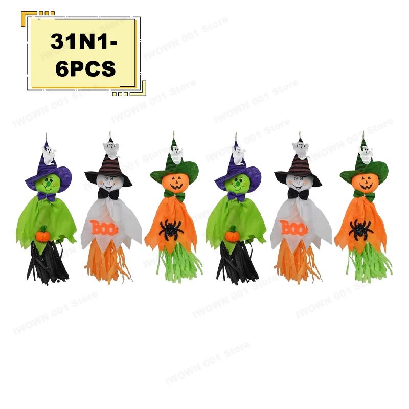 Ghost Scarecrow Halloween Hanging Decor Farmhouse Porch Yard Outdoor Indoor Haunted House Supplies Hotel Bar Spooky Party Props