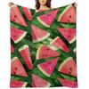 Watermelon Pattern Creation Throw Blanket valentine gift ideas heavy to sleep Luxury Throw Soft Plaid Blankets