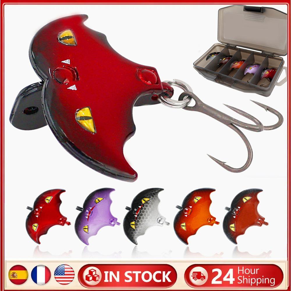5Pcs/Box Fishing Lures Bionic Bat Baits Artificial Bait Hard Baits Fishing Baits Fishings Gear