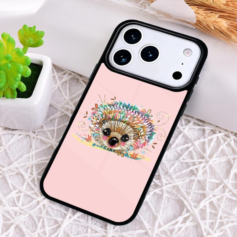 

Kawaii Hedgehog Phone Case for iPhone 17 Air 16 15 11 12 14 13 Pro Max Shockproof Cover iPhone 15