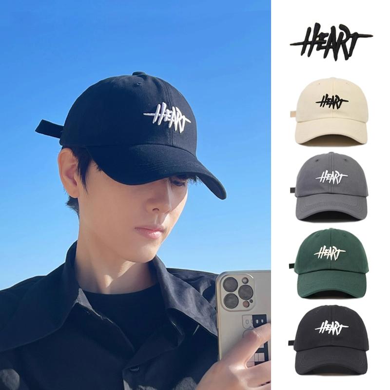 3D Embroidered Large-Circumference Duckbill Cap for Women, Korean Style Baseball Cap for Men, Sun Protection Hat for Spring, Autumn, and Winter,