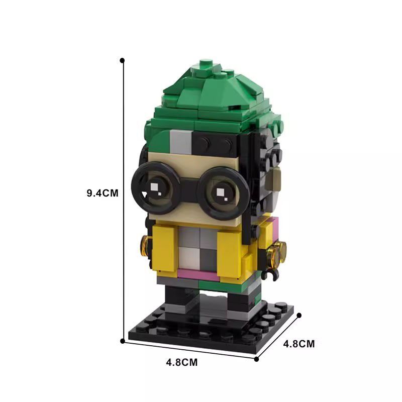 MOC Fearless ContractValorant Assembled Building Blocks Square Head Doll Children's Building Blocks Toy