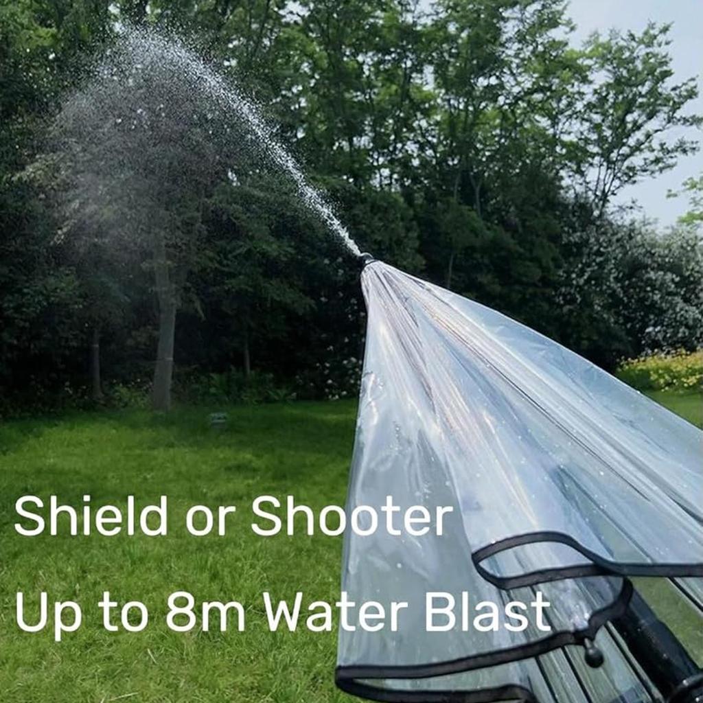 Cartoon Transparent Umbrella Girl High Value Long Handle Umbrella Funny Water Spray Umbrella Large Parasol Umbrella Water Gun