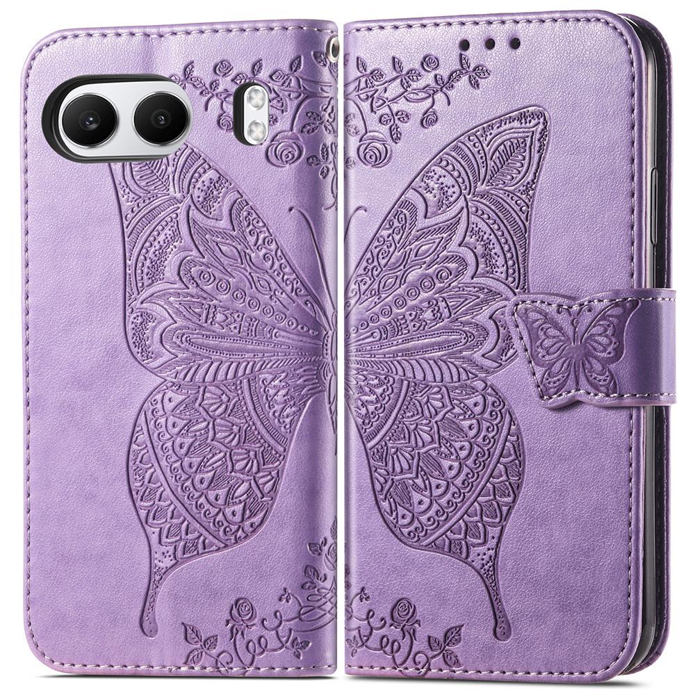 For OnePlus Nord 4 Case PU Leather Wallet Phone Cover Butterfly Pattern
