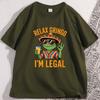 Relax Gringo Im Legal Lizard Tshirt Funny Mexican Party Tshirt Cotton Short Sleeve Round Neck Tee Loose Breathable T Shirts