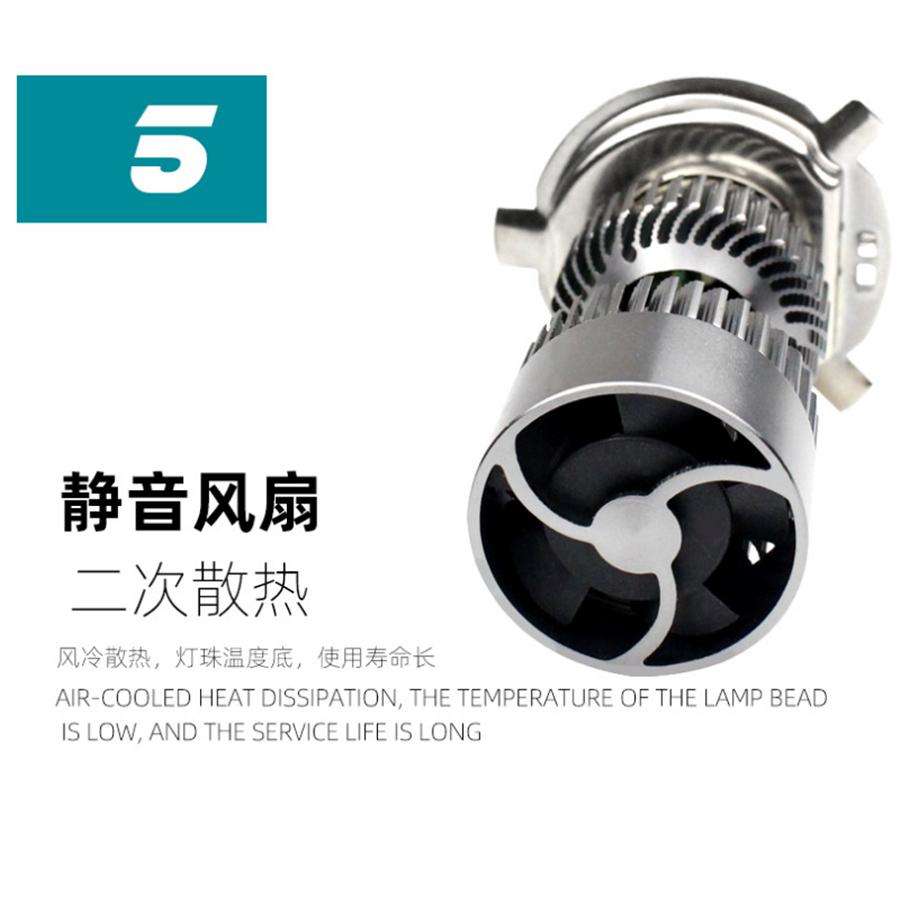 1X 25W H4 LED Motorcycle Headlamp Lighting LED Light Bulb Hi/Lo Beam Bulb 2500LM