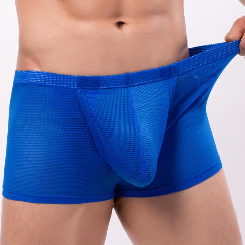 Ademende Nylon Boxer Briefs voor Mannen in de Zomer: Modieus, Comfortabel, Sexy, Middelhoge Taille, High-End Zacht C2-12