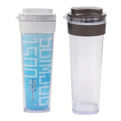 Takeya Offizielle Wasserflasche Kanne 2er Set FRESHLOK Schlanke Kanne Horizontale Wasserflasche Hitzebeständig Kochendes Wasser Heiß 1500ml Flasche Kanne Behälter Einfach