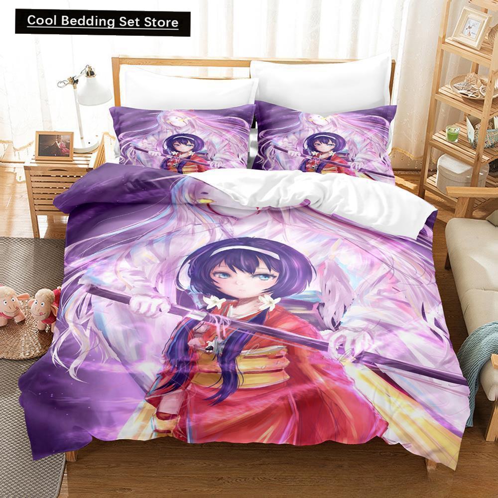 3D Print Anime Kawaii Girl Kyouka 2/3pcs Bedding Set Single Twin Full Queen King Size Bed Set Adult Kid Bedroom Duvet cover Sets