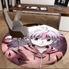1pc Anime Character Round Carpet  Office Chair Mat, NonSlip Rug for Home Decor, Seasonal Gift, Suitable for Office, Living Room