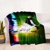 Soccer Player Action Blanket Comfortable Great for Bedding Office Chair Four Seasons Multipurpose Modern Unique Gift for Family and Friends Camping