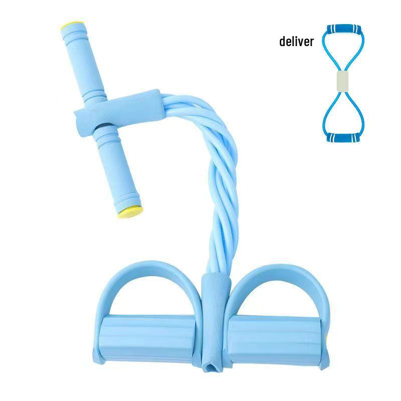 Elastic Foot Pedal Resistance Band for Sit-Up and Abdominal Yoga Exercises