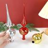 Christmas Tree Topper 23cm Red Gold Silver Tip Shaped Ornament Decorations for Home 2025 Navidad Noel Natal Gift New Year 2025