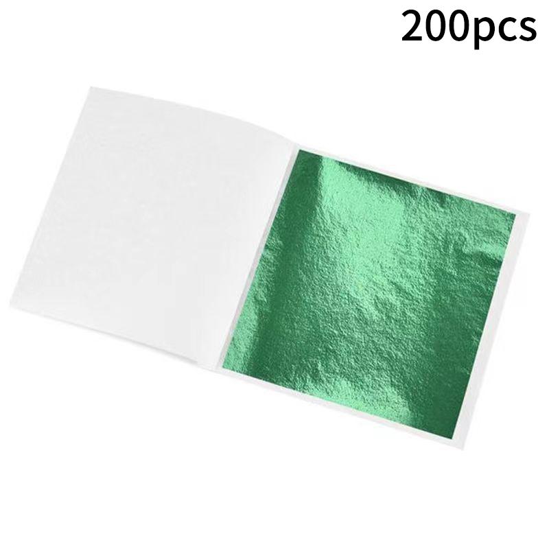 200Pcs High Quality Gold Foil Paper Diy Decoration Craft Gold Foil Nail Art Bridal Makeup Drip Glue Diy Decor Craft Gold Foil