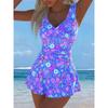 Costume da bagno intero sportivo da donna con gonna Costume intero