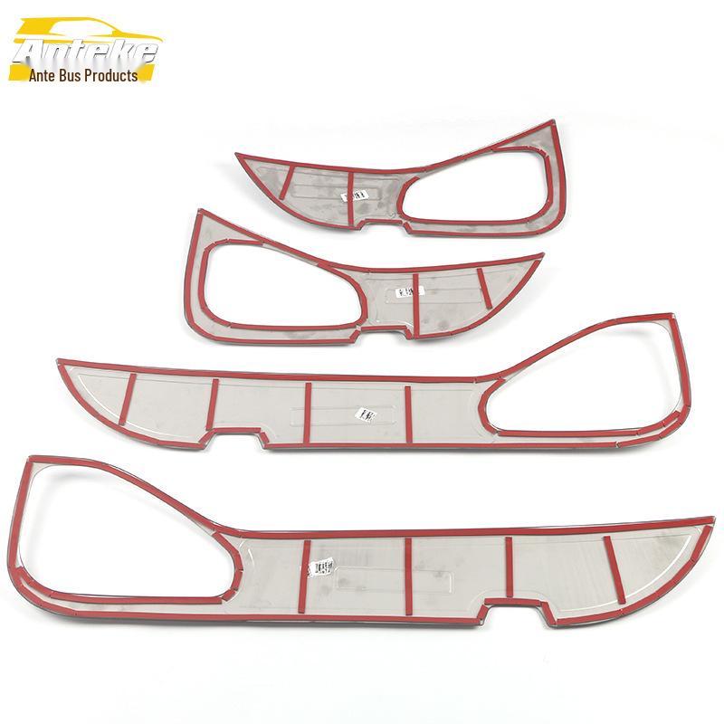 Stainless Steel Anti-Kick Plate for Pajero Sport Door Armrest, Decorative Sticker for 20 Models