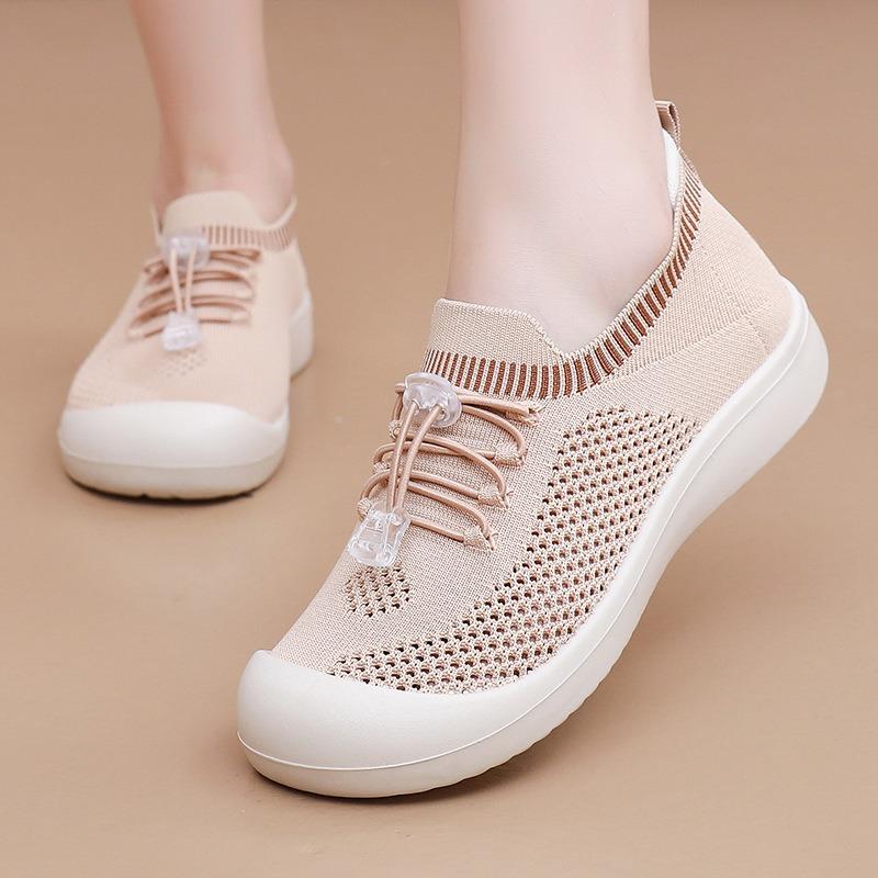 Shoes women's summer new fashionable versatile breathable women's single shoes soft sole non-slip one pedal shallow lazy shoes