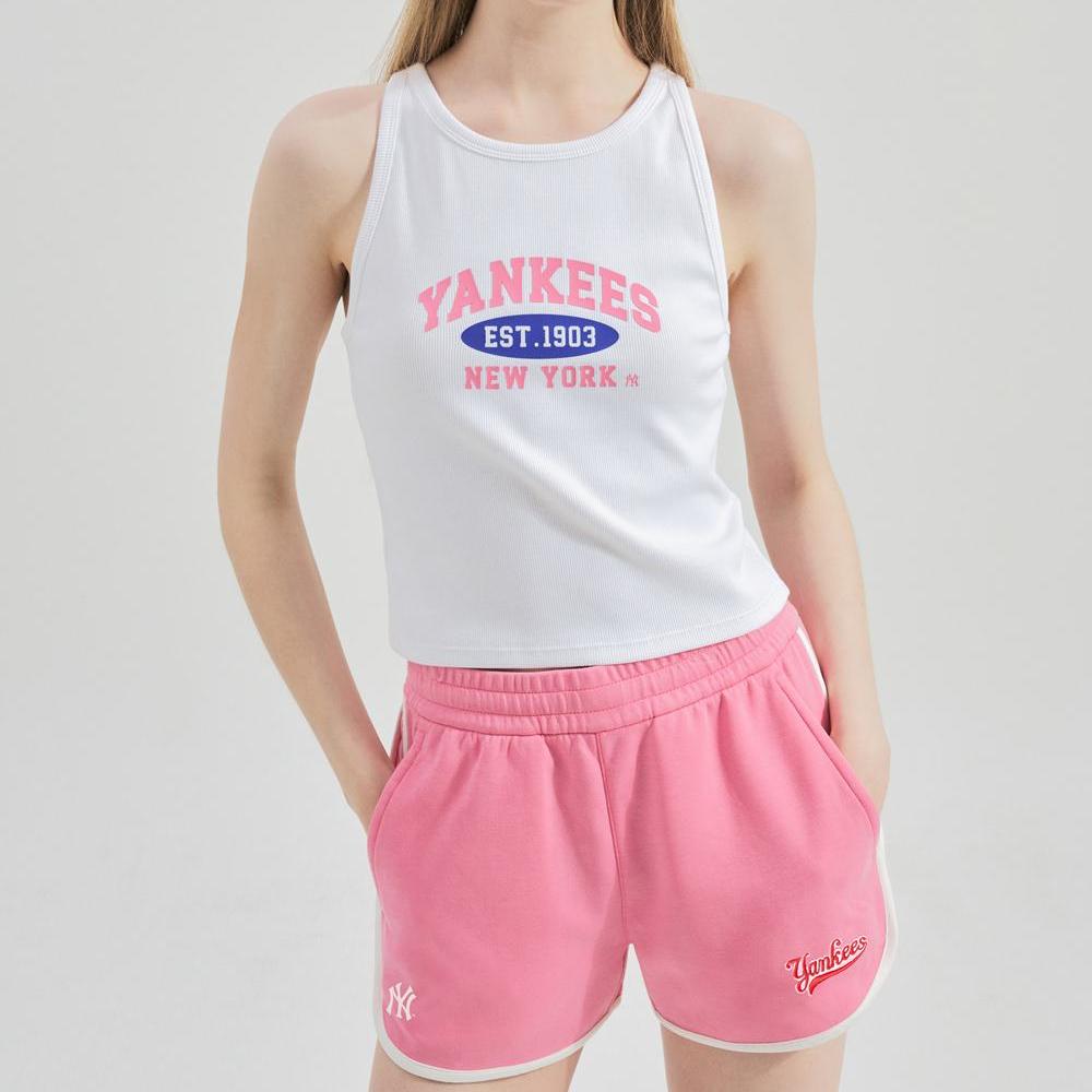 New MLB New York Yankees Casual Shorts Women's Pink 3FSPV0443-50PKS