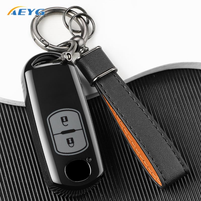 Tpu Auto Smart Key Fob Cover Case Housing Remote Fit For Mazda 2 3 6 Atenza Axela Demio Cx-5 Cx5 Cx-3 Cx3 Cx7 Cx-7 Cx-9 Cx9 Mx5 Auto Accessories