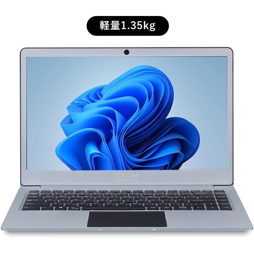 GLM GM-JAPAN Laptop, Windows 11, Office Pre-installed, Ultra-lightweight, Thin, 14-inch, 256GB SSD/8GB Memory/WPS Office/Celeron/Wi-Fi/USB 3.0/HDMI/We
