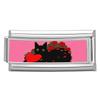 New Women's Gift Cute Rabbit Cat Dogs Italian Charms Links Beads Fit 9mm Stainless Steel Modular Modular Bracelet Jewelry