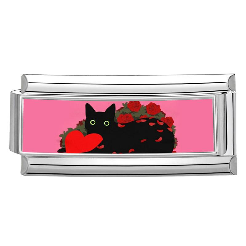New Women's Gift Cute Rabbit Cat Dogs Italian Charms Links Beads Fit 9mm Stainless Steel Modular Modular Bracelet Jewelry