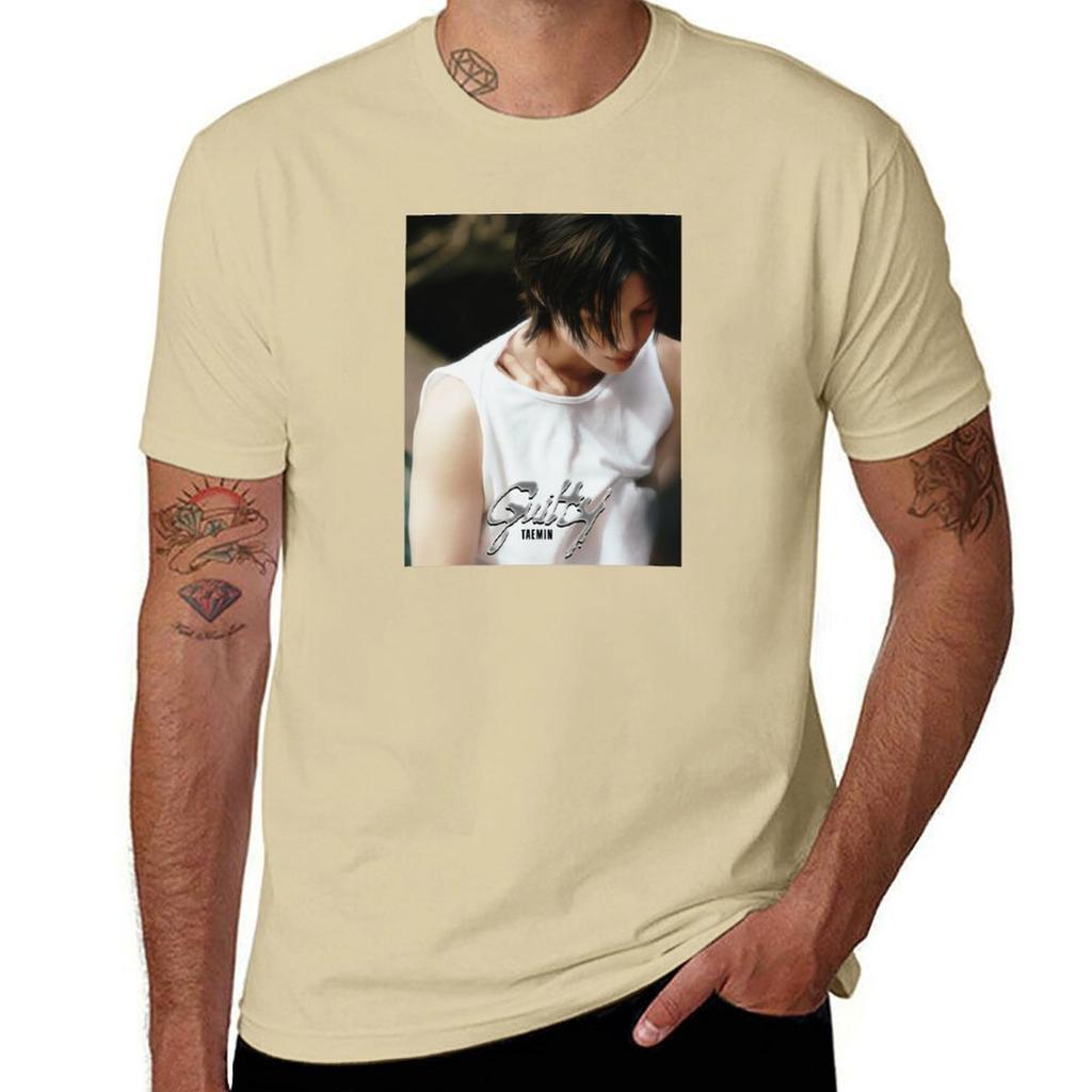 Taemin Guilty oil paint Tshirt vintage clothes graphics hippie clothes blacks big and tall t shirts for men