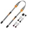 Cobby Camera Strap Anchor Links for Mirrorless and Digital Cameras Adjustable with Plate [Reduced Pressure] DSLR, Cameras, - Quick-Release (Gray)