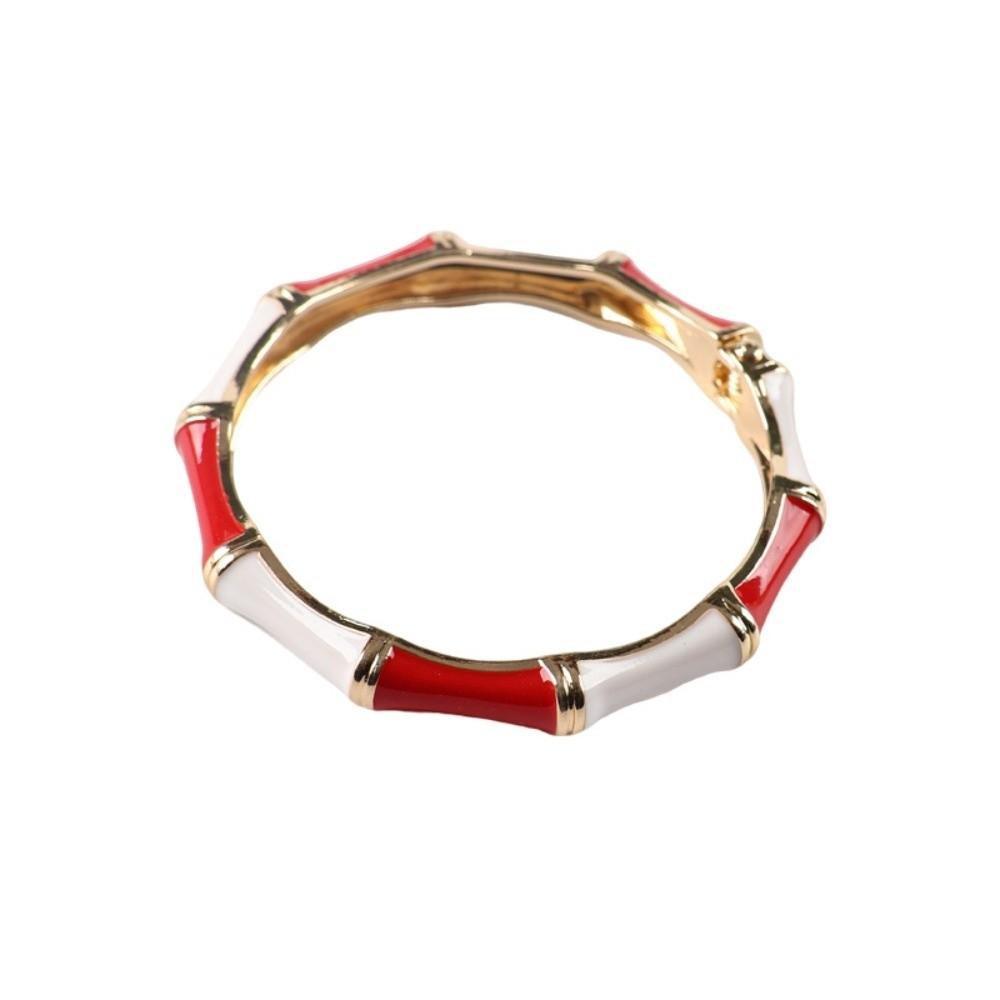 Vintage Enamel Bangle Colorful Hand Bracelet Fashion Bamboo Bangle Jewelry Gifts