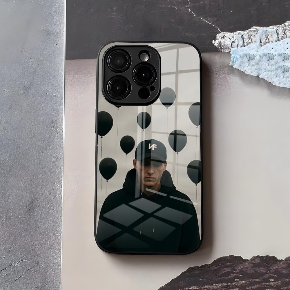 

Американский рэпер NF Чехол для телефона Fear для IPhone 17 Air 16 E Pro Max 15 14 13 Mini 12 Pro 11 Max Plus Черный стеклянный чехол iPhone17 Pro