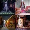 LED Star Waterfall Lights Christmas Decorations String Lights Christmas Tree Ornaments for Home 2026 Navidad Natal New Year 2026