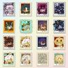 48PCS popular cute stickers featuring HSR (Honkai: Star Rail) and Genshin Impact, high-quality anime-style small stamps for DIY decals