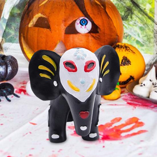 

Хелловін Слоник Корівка Фігурка Розписана вручну Статуетка Тварини зі смоли Скульптура Домашній Офіс Настільний Декор Книжкова полиця Прикраса для святкової вечірки Cow