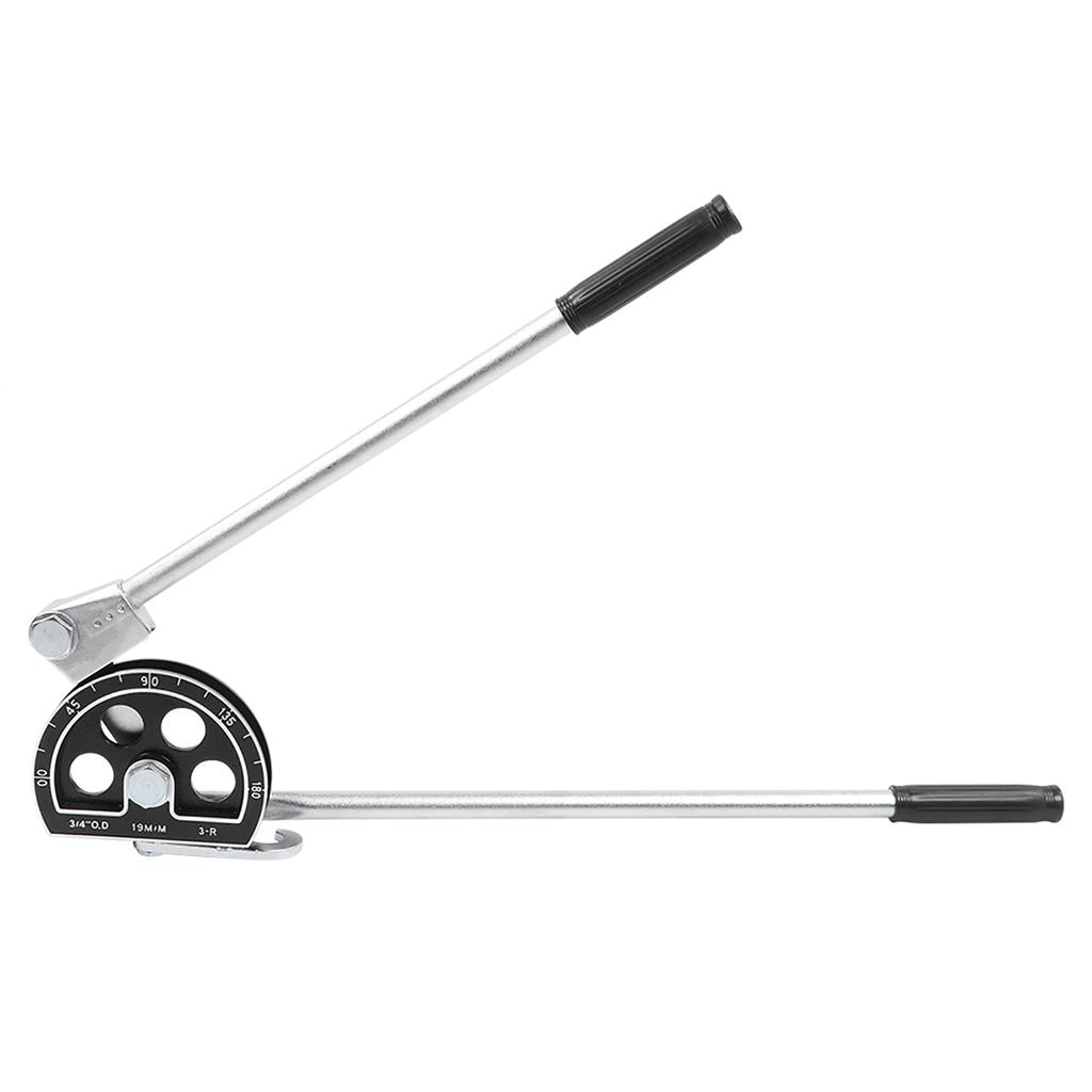 19mm Pipe Bender Hand Tool 34Inch 180 degrees Steel + Aluminum Alloy High Hardness for Copper Tube