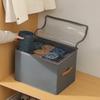 1Pc Foldable Oxford Fabric Shoe Organizer With Lid Dustproof Storage Box For Shoes Clothes Accessories Home Organization