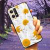 For Oppo Reno7 4G Case Fashion Tempered Glass Moon Star Bumper Cases for Oppo Reno 7 4G Phone Cases CPH2363 Luxury Funda Capa