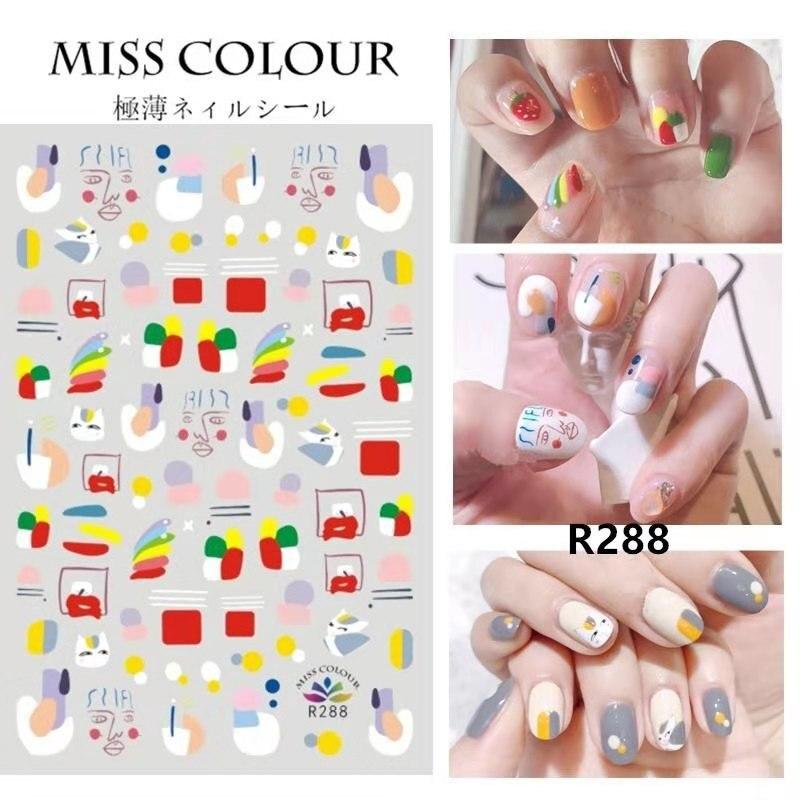 1pc 3D Nail Stickers Spring Summer Natural Flower Leaves Simulation Dried Flower Dragonfly Nail Applique Water Slides Decoration