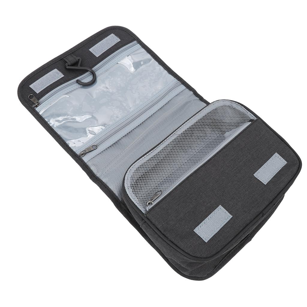 Hanging Toiletry Bag Large Capacity Grid Interlayer Classification Storage Waterproof Cosmetic Bag