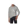 Calvin Klein Minimalist Comfortable Versatile Hooded Drawstring Long Sleeve Sweatshirt Men sweatshirt Gray 40GC201-082