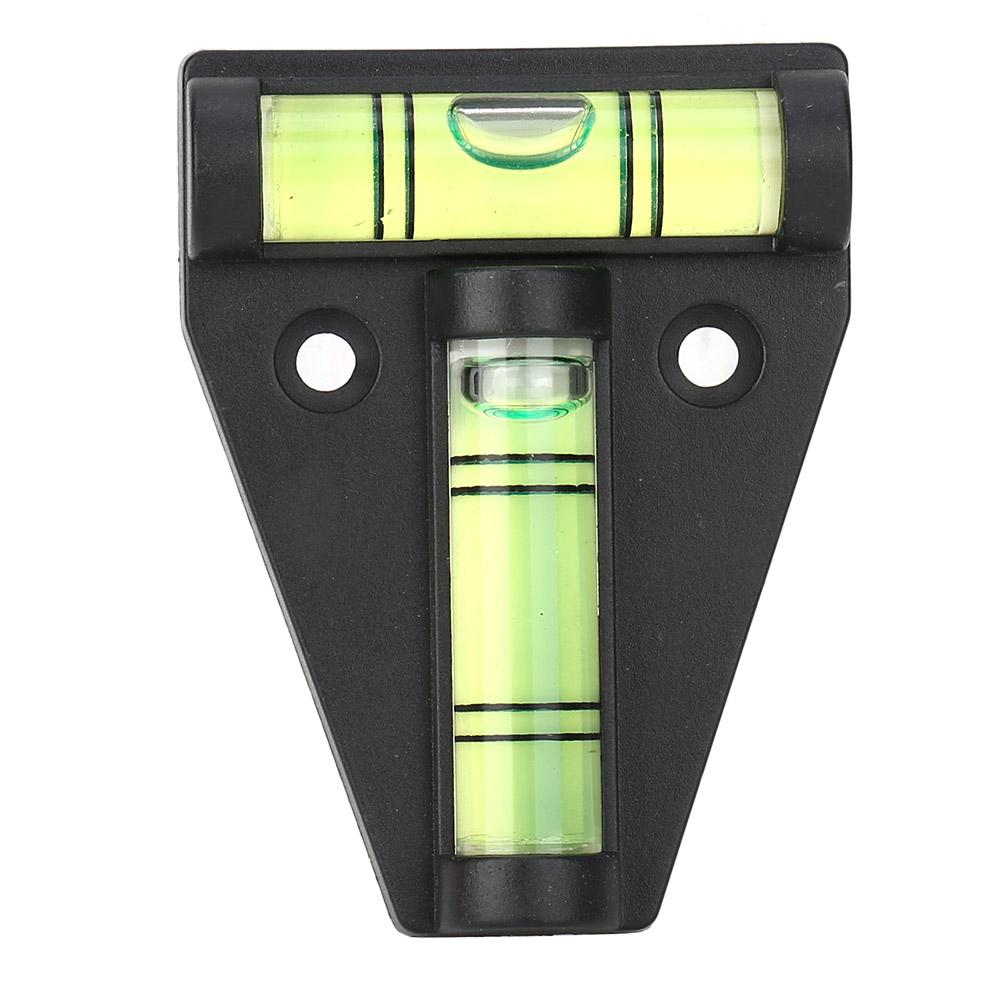 Small Level Bubble T Shape Level Bubble Measurement Instrument T Level Bubble with Installation Hole Measuring Tool for Camera