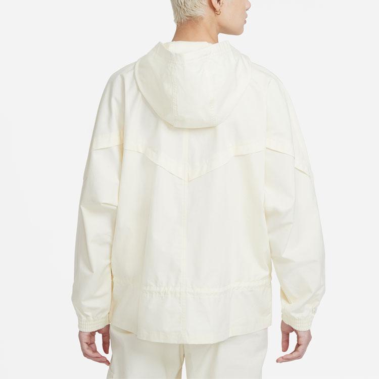 Nike Sportswear Icon Clash Casual Loose Hooded Jacket Women Jackets Off-White CZ9329-113