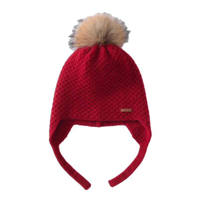 Autumn and winter new cashmere wool ball cashmere hat dome solid color simple warm thickened men's and women's cashmere hat