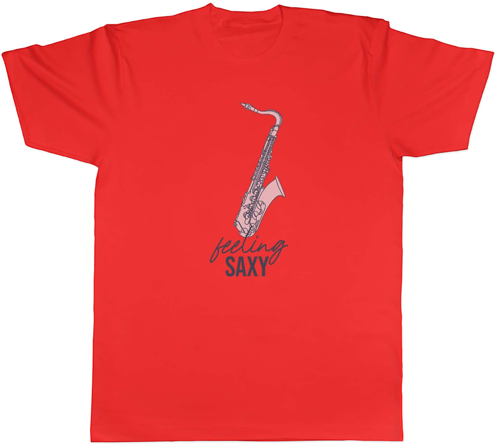Feeling Saxy Unisexs TShirt Funny Saxophone Musician Jazz Player Tee Gift S