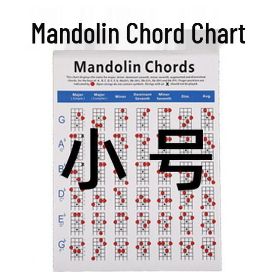 Медная гравюра: Диаграммы аппликатуры и аккордов для мандолины Chuan Mei