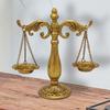 Balance Scale Decor European Tribunal Iron Art Study Decor Office Decorative Ornaments Wedding Gift Retro Fairness and Justice